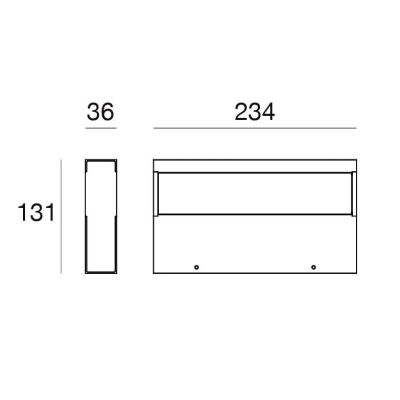 REGOLO APPLIQUE MONOEMISSIONE LED 24W MODERNA LUCE 3000K 3 COLORI DELLA LINEA LIGHT Linea Light - Cristalensi Shop Online