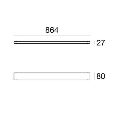 SATORI PLAFONIERA BIANCA O NERA IN 2 MISURE LED INTEGRATO LUCE 2700K-3000K DIMMERABILE MADE IN ITALY