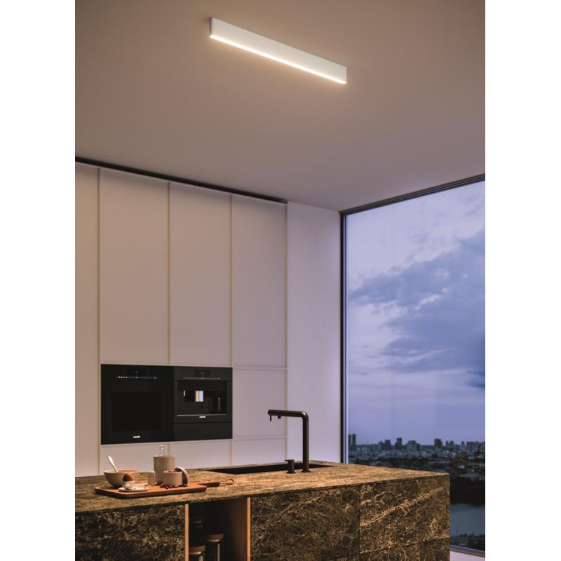 SATORI PLAFONIERA BIANCA O NERA IN 2 MISURE LED INTEGRATO LUCE 2700K-3000K DIMMERABILE MADE IN ITALY