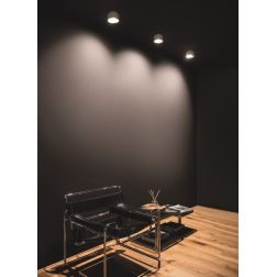 OUTLOOK PLAFONIERA D12 CM BIANCA ORIENTABILE IP40 LED 11W LUCE 2700K-3000K MODERNA MADE IN ITALY 2