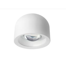 OUTLOOK PLAFONIERA D12 CM BIANCA ORIENTABILE IP40 LED 11W LUCE 2700K-3000K MODERNA MADE IN ITALY
