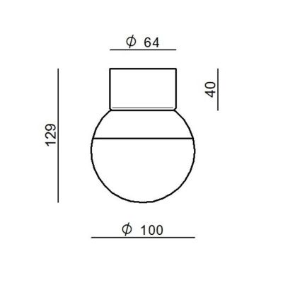 ROSSINI PICCOLA PLAFONIERA LED 7W LUCE 2700K-3000K ALLUMINIO 4 COLORI MODERNA MADE IN ITALY