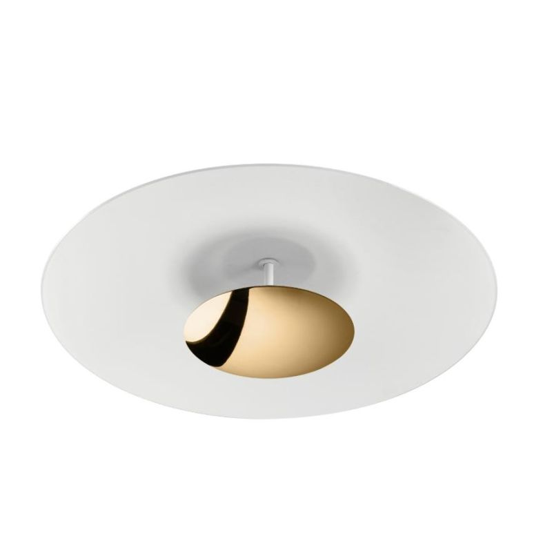 HORIZON PLAFONIERA MODERNA LED 34W LUCE 3000K CON DETTAGLI ORO O CROMO DELLA LINEA LIGHT Linea Light - Cristalensi Shop Online