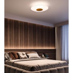HORIZON PLAFONIERA MODERNA LED 34W LUCE 3000K CON DETTAGLI ORO O CROMO DELLA LINEA LIGHT Linea Light - Cristalensi Shop Online 2