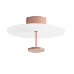 STILO PLAFONIERA BIANCA D34 CM CON DIFFUSORE IN 5 COLORI LED 15W LUCE 2700K E 3000K DESIGN MODERNO 2