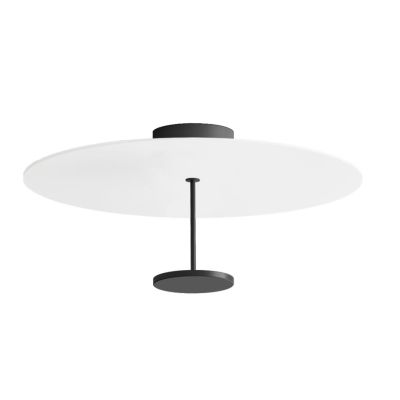 STILO PLAFONIERA BIANCA D54 CM CON DIFFUSORE IN 5 COLORI LED 24W LUCE 2700K E 3000K DESIGN MODERNO