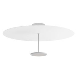 STILO PLAFONIERA BIANCA D74 CM CON DIFFUSORE IN 5 COLORI LED 35W LUCE 2700K E 3000K DESIGN MODERNO 2