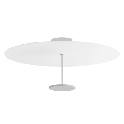 STILO PLAFONIERA BIANCA D74 CM CON DIFFUSORE IN 5 COLORI LED 35W LUCE 2700K E 3000K DESIGN MODERNO