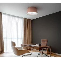 DELFI PLAFONIERA MODERNA D35 CM IN ALLUMINIO 5 COLORI LED 15W LUCE 2700K E 3000K MADE IN ITALY 2