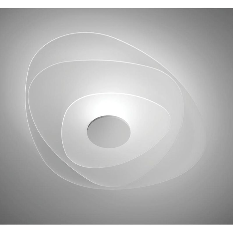 JOINT PLAFONIERA MODERNA IN METALLO BIANCO LED 32W LUCE 2700K E 3000K MADE IN ITALY LINEA LIGHT