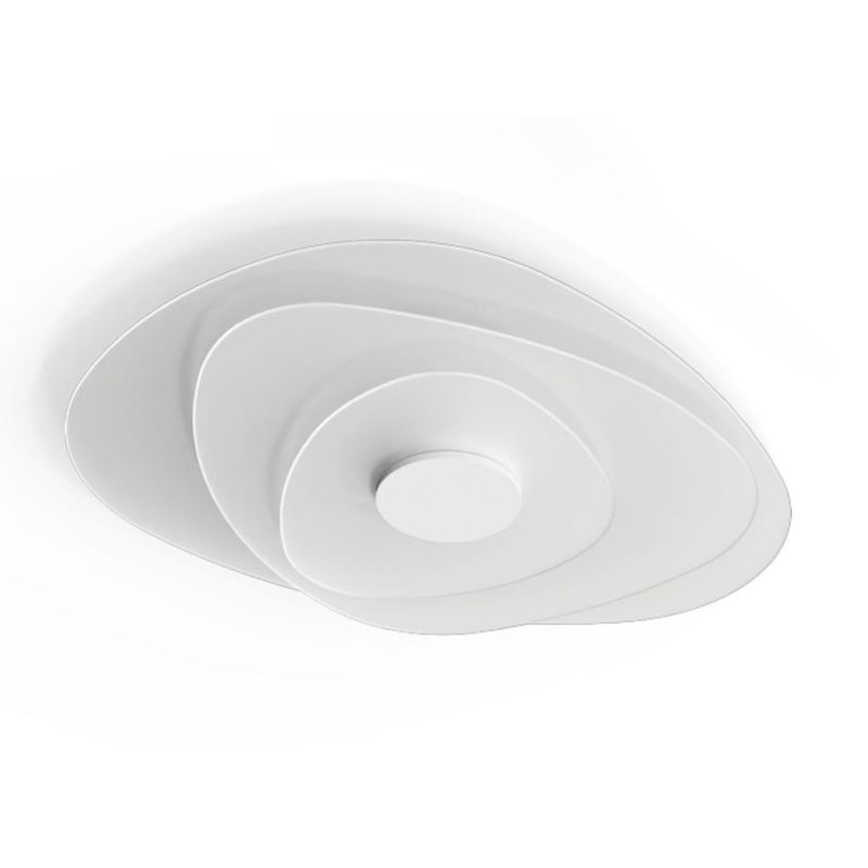 JOINT PLAFONIERA MODERNA IN METALLO BIANCO LED 32W LUCE 2700K E 3000K MADE IN ITALY LINEA LIGHT