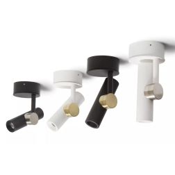 GOOSE APPLIQUE FARETTO ORIENTABILE LED 11W LUCE 2700K-3000K 4 FINITURE COLORE MADE IN ITALY MODERNA