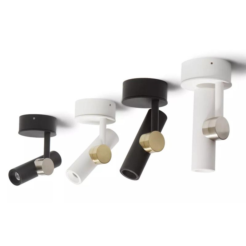 GOOSE APPLIQUE FARETTO ORIENTABILE LED 11W LUCE 2700K-3000K 4 FINITURE COLORE MADE IN ITALY MODERNA