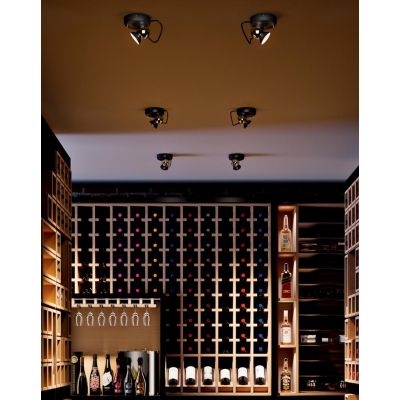 DUCK PLAFONIERA ORIENTABILE BIANCA O NERA LED 10W LUCE 2700K-3000K MADE IN ITALY MODERNA LINEA LIGHT