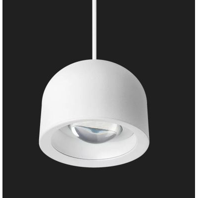 OUTLOOK SOSPENSIONE SINGOLA ALLUMINIO BIANCO LED 11W LUCE 2700K-3000K MODERNA MADE IN ITALY