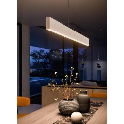 SATORI SOSPENSIONE LINEARE IN 2 MISURE LED INTEGRATO LUCE 2700K-3000K DIMMERABILE BIANCA O NERA MADE IN ITALY