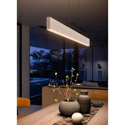 SATORI SOSPENSIONE LINEARE IN 2 MISURE LED INTEGRATO LUCE 2700K-3000K DIMMERABILE BIANCA O NERA MADE IN ITALY