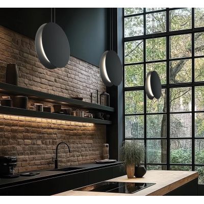 YO-YO SOSPENSIONE SINGOLA D25 CM IN ALLUMINIO 4 COLORI LED 16W LUCE 2700K-3000K MADE IN ITALY MODERNA