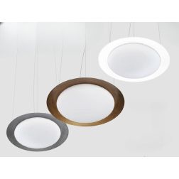 CREW 1 LAMPADARIO A SOSPENSIONE A LED IN 3 MISURE ANTRACITE,BIANCO E BRONZO LUCE 3000K MODERNA DI LINEA LIGHT