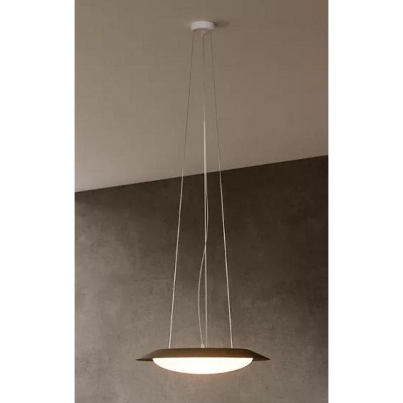 CREW 1 LAMPADARIO A SOSPENSIONE A LED IN 3 MISURE ANTRACITE,BIANCO E BRONZO LUCE 3000K MODERNA DI LINEA LIGHT