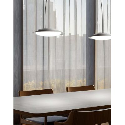 CREW 1 LAMPADARIO A SOSPENSIONE A LED IN 3 MISURE ANTRACITE,BIANCO E BRONZO LUCE 3000K MODERNA DI LINEA LIGHT