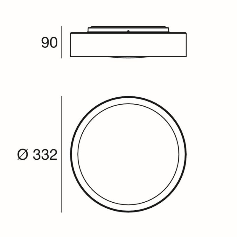 CREW 2 LAMPADARIO A SOSPENSIONE D33 CM 5 COLORI LED 14W LUCE 3000K DESIGN MODERNO DI LINEA LIGHT