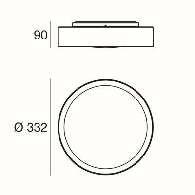 CREW 2 LAMPADARIO A SOSPENSIONE D33 CM 5 COLORI LED 14W LUCE 3000K DESIGN MODERNO DI LINEA LIGHT