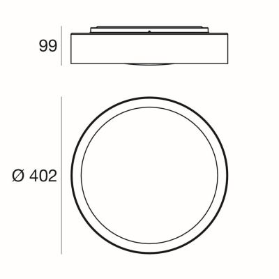 CREW 2 LAMPADARIO A SOSPENSIONE D40 CM 5 COLORI LED 21W LUCE 3000K DESIGN MODERNO DI LINEA LIGHT