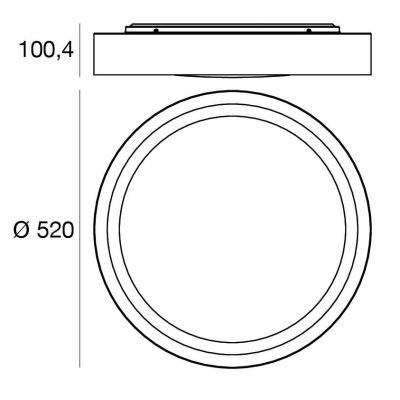 CREW 2 LAMPADARIO A SOSPENSIONE D52 CM 5 COLORI LED 36W LUCE 3000K DESIGN MODERNO DI LINEA LIGHT