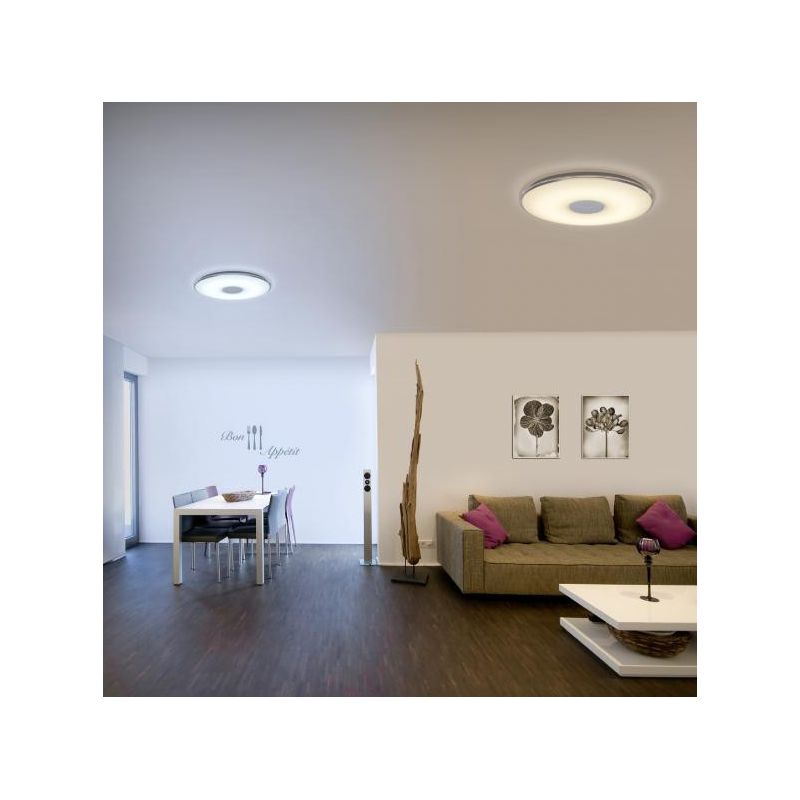 TOKYO PLAFONIERA DIAMETRO 60 CM A LED DINAMICO CON TELECOMANDO DA 50W TRIO LIGHTING - Cristalensi Shop Online