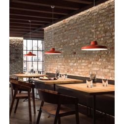 MIGUEL LAMPADARIO A SOSPENSIONE D40 CM IN 6 COLORI LED 10W LUCE 2700K-3000K STILE VINTAGE DELLA LINEA LIGHT 2