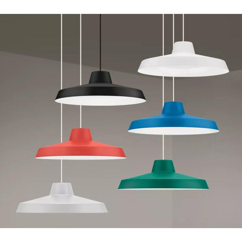 MIGUEL LAMPADARIO A SOSPENSIONE D40 CM IN 6 COLORI LED 10W LUCE 2700K-3000K STILE VINTAGE DELLA LINEA LIGHT