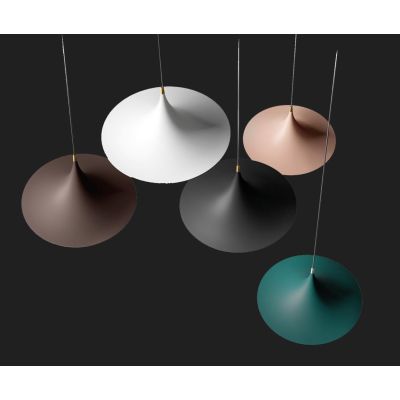 MORGANA LAMPADARIO A SOSPENSIONE D47 CM IN 5 COLORI CON DETTAGLI ORO MODERNO LAMPADINA E27 LINEA LIGHT