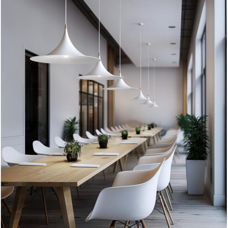 MORGANA LAMPADARIO A SOSPENSIONE D47 CM IN 5 COLORI CON DETTAGLI ORO MODERNO LAMPADINA E27 LINEA LIGHT