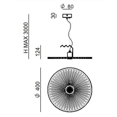 DOGE LAMPADARIO A SOSPENSIONE 2 MISURE IN 5 COLORI DESIGN MODERNO CON LAMPADINA ATTACCO E27 LINEA LIGHT