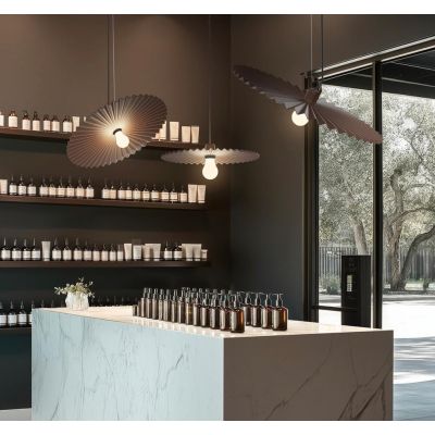 DOGE LAMPADARIO A SOSPENSIONE 2 MISURE IN 5 COLORI DESIGN MODERNO CON LAMPADINA ATTACCO E27 LINEA LIGHT