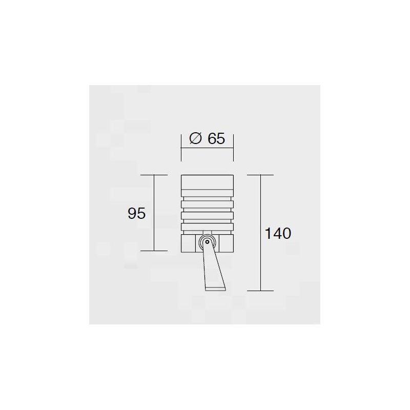 LARIO GRANDE FARETTO SPOT DA ESTERNO IP65 BIANCO,NERO O CORTEN ATTACCO GU10 MODERNA ISYLUCE ISYLUCE - Cristalensi Shop Online