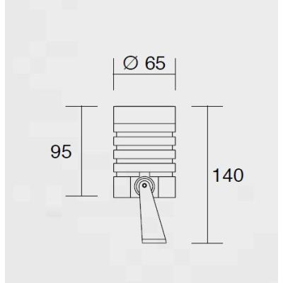 LARIO GRANDE FARETTO SPOT DA ESTERNO IP65 BIANCO,NERO O CORTEN ATTACCO GU10 MODERNA ISYLUCE ISYLUCE - Cristalensi Shop Online