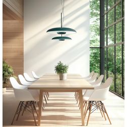 BASIN LAMPADARIO A SOSPENSIONE D48 CM 5 COLORI LED 25W LUCE 2700K-3000K DESIGN MODERNO LINEA LIGHT 2