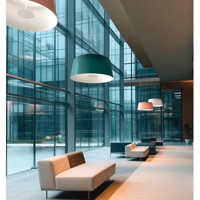 DELFI LAMPADARIO A SOSPENSIONE D45 CM LED 20W LUCE 2700K-3000K 5 COLORI DESIGN MODERNO LINEA LIGHT