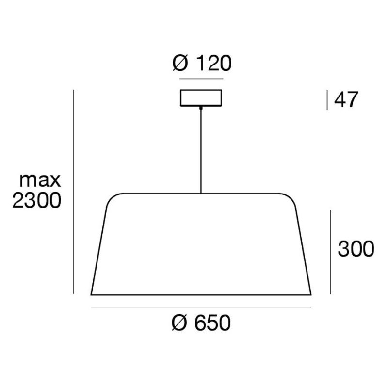 DELFI LAMPADARIO A SOSPENSIONE D65 CM LED 32W LUCE 2700K-3000K 5 COLORI DESIGN MODERNO LINEA LIGHT