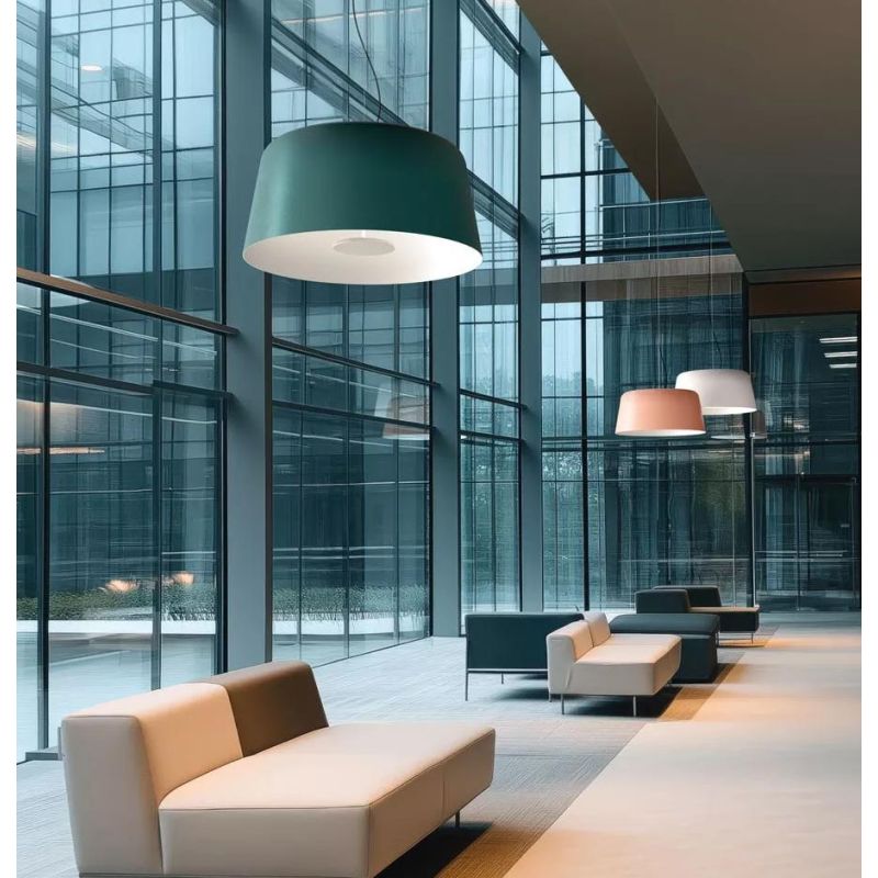 DELFI LAMPADARIO A SOSPENSIONE D65 CM LED 32W LUCE 2700K-3000K 5 COLORI DESIGN MODERNO LINEA LIGHT