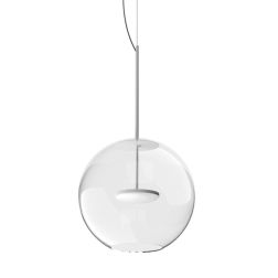CRISTALBOLLA LAMPADARIO A SOSPENSIONE IN VETRO D24 CM LED 10W LUCE 2700K-3000K 5 COLORI MODERNO LINEA LIGHT 2
