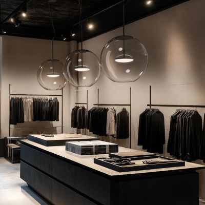 CRISTALBOLLA LAMPADARIO A SOSPENSIONE IN VETRO D34 CM LED 17W LUCE 2700K-3000K 5 COLORI MODERNO LINEA LIGHT