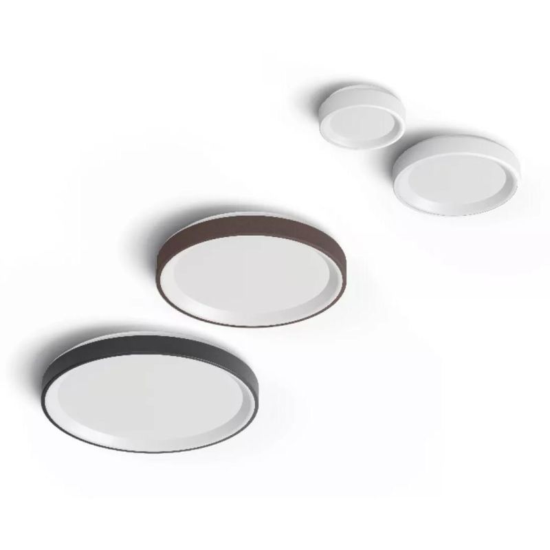 ISIDE PLAFONIERA APPLIQUE D23 CM LED 10W LUCE 2700K-3000K 3 COLORI MODERNA MADE IN ITALY LINEA LIGHT