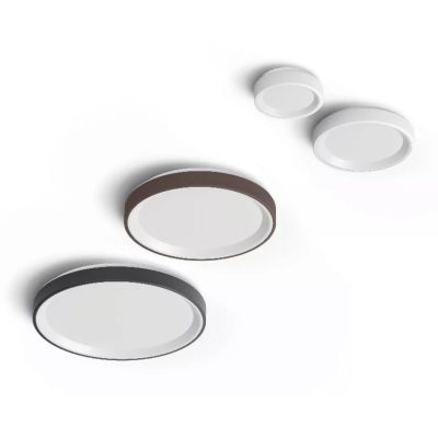 ISIDE PLAFONIERA APPLIQUE D45 CM LED 34W LUCE 2700K-3000K 3 COLORI MODERNA MADE IN ITALY LINEA LIGHT