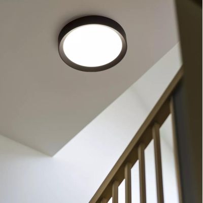 TARA PLAFONIERA ROTONDA GRANDE D50 BIANCA LED 45W LUCE 3000K DELLA LINEA LIGHT Linea Light - Cristalensi Shop Online