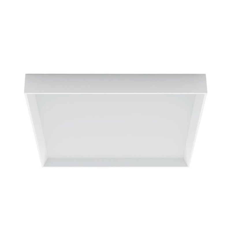 TARA PLAFONIERA MEDIA QUADRATA BIANCA LED 33W LUCE 3000K DELLA LINEA LIGHT Linea Light - Cristalensi Shop Online