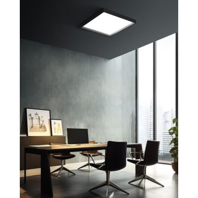 TARA PLAFONIERA MEDIA QUADRATA BIANCA LED 33W LUCE 3000K DELLA LINEA LIGHT Linea Light - Cristalensi Shop Online