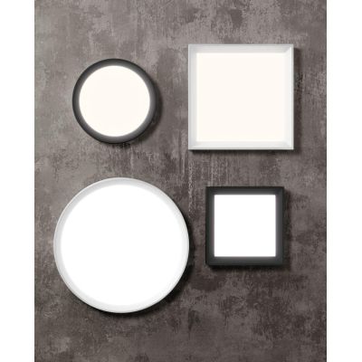 TARA PLAFONIERA MEDIA QUADRATA BIANCA LED 33W LUCE 3000K DELLA LINEA LIGHT Linea Light - Cristalensi Shop Online